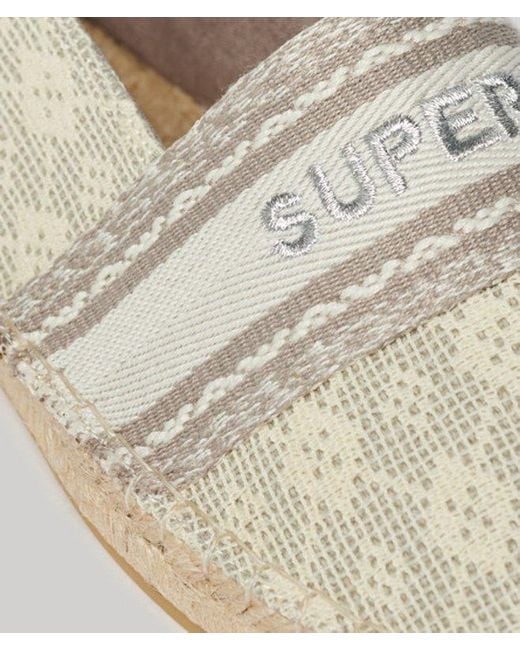 Superdry Metallic & Co Canvas Espadrille Overlay Shoes