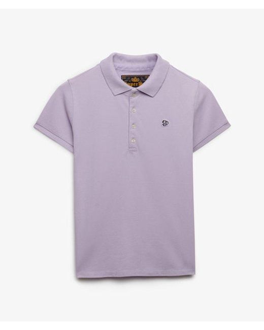 Superdry Purple & Co Heritage Slim Fit Polo Shirt