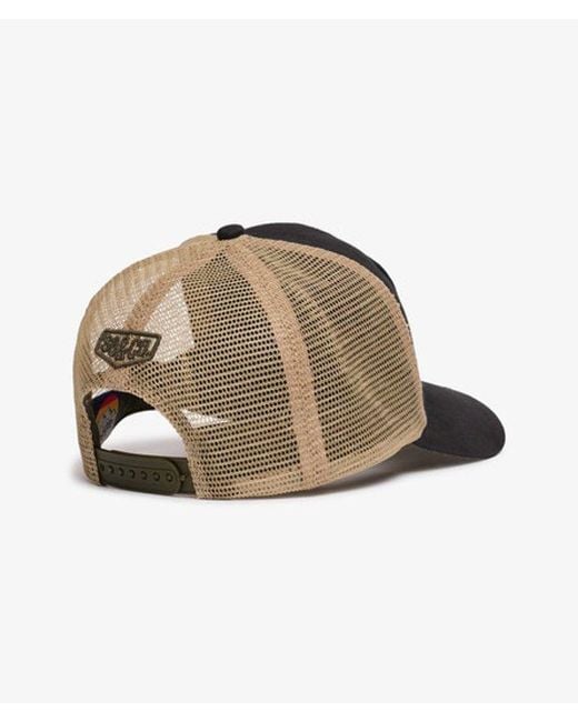 Superdry Black Mesh Trucker Cap