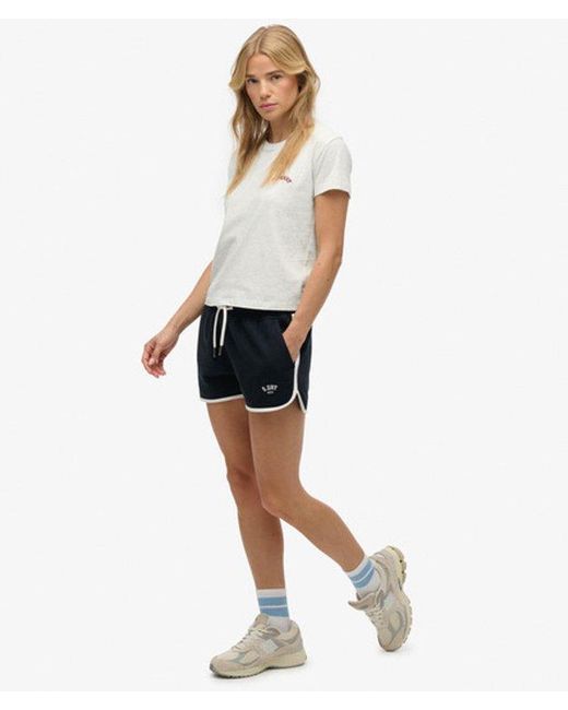 Superdry Athletic Essentials Retroshort in het White