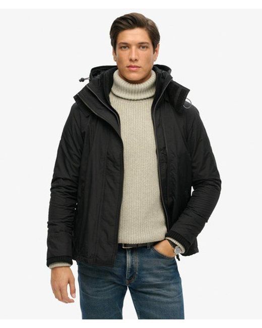 Superdry Black & Co Pop Zip Hood Arctic Sd-windcheater Jacket for men