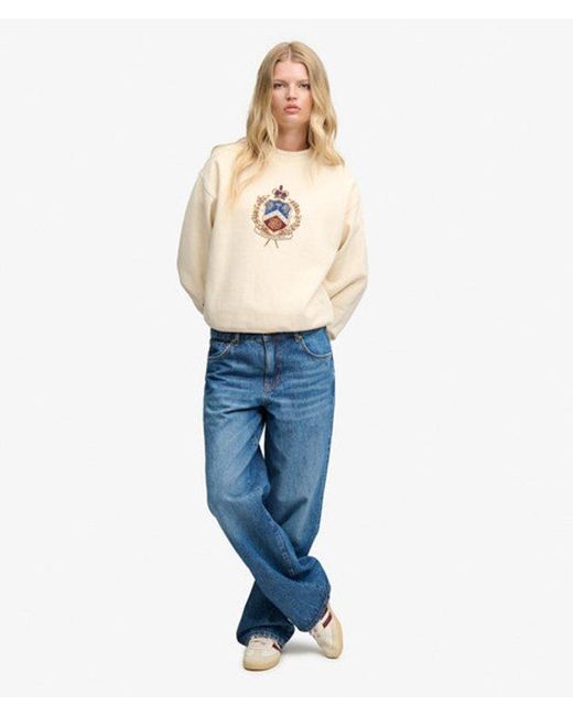 Superdry Natural & Co Crest Loose Crew Sweatshirt