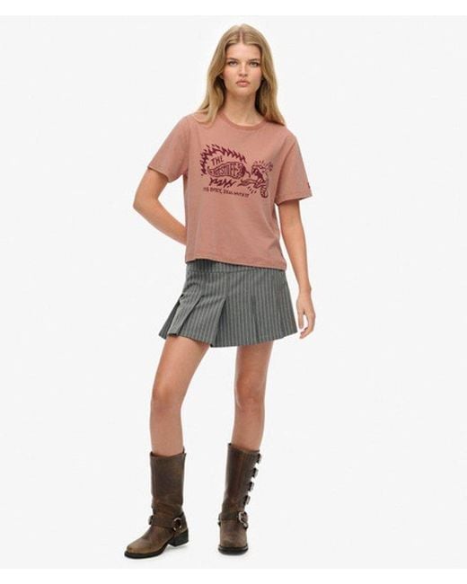 Superdry Brown & Co Roadside Trade Relaxed T-shirt
