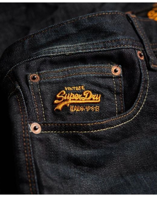 Superdry Standard Skinny Jeans Dark Blue for Men | Lyst