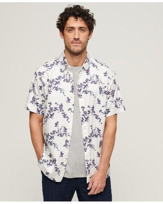 Superdry White Vintage Hawaiian Shirt for men