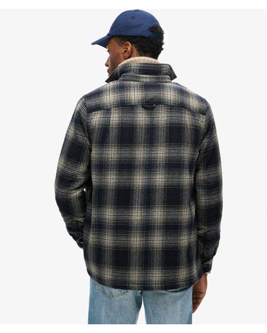 Superdry Black & Co Wool Miller Overshirt for men