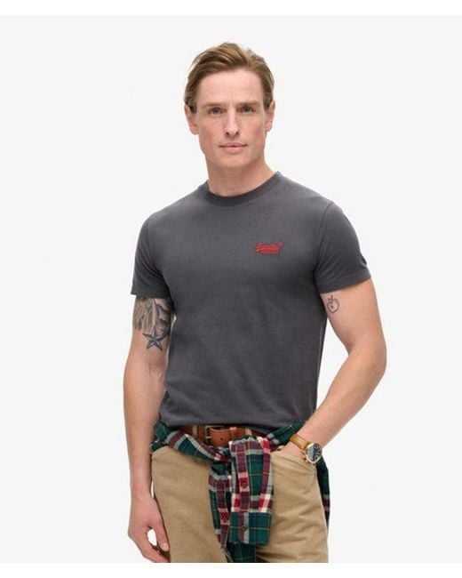 Superdry Gray & Co Essential Logo T-shirt for men