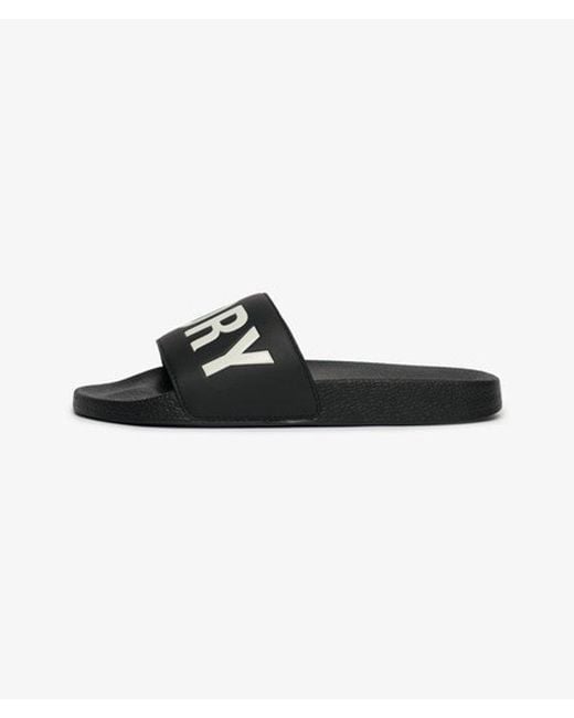 Superdry Black & Co Pool Sliders for men