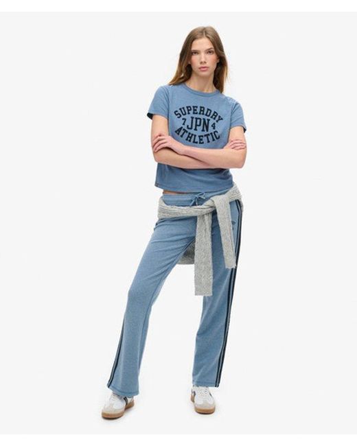 Superdry Blue & Co Athletic Essentials Graphic Fitted T-shirt