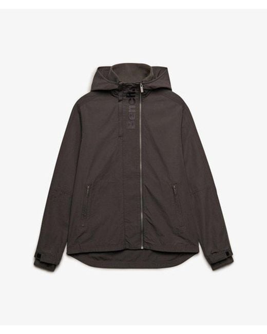 Superdry Black Bench X & Co Bench Hooded Ripstop Jacket for men