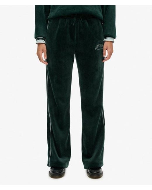 Superdry Green & Co Country Club Velour Straight joggers