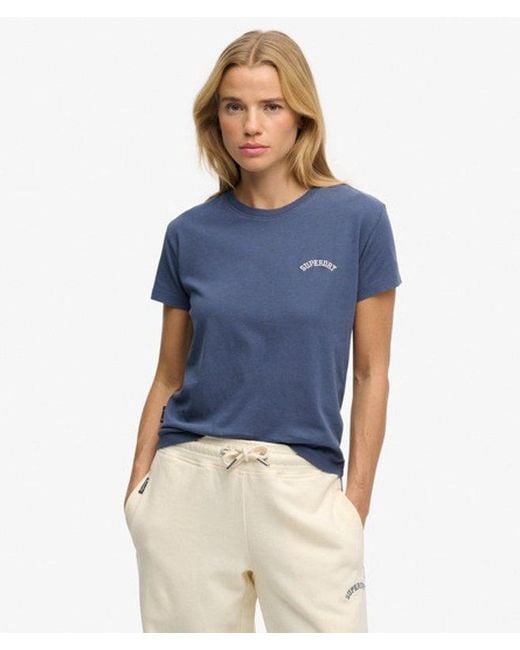 Superdry Blue & Co Essential Logo Fitted T-shirt