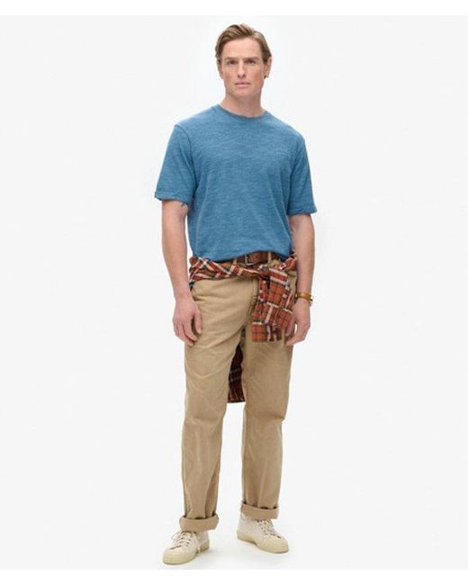 Superdry Blue & Co Over-dyed Slub Marl T-shirt for men