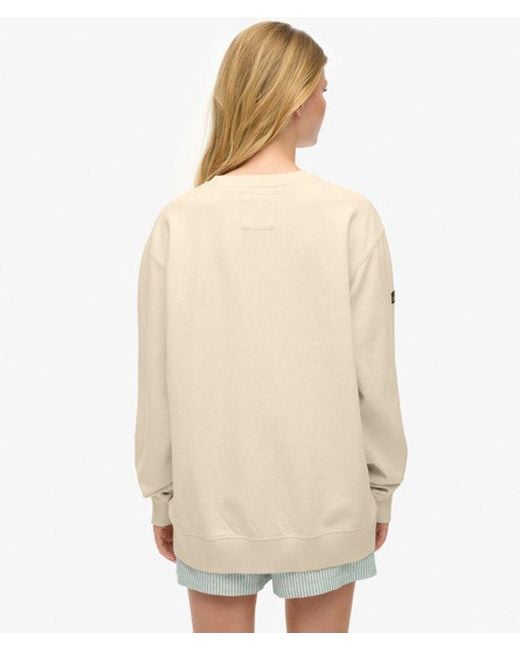 Superdry Natural Athletic Essentials Slouchy Sweatshirt