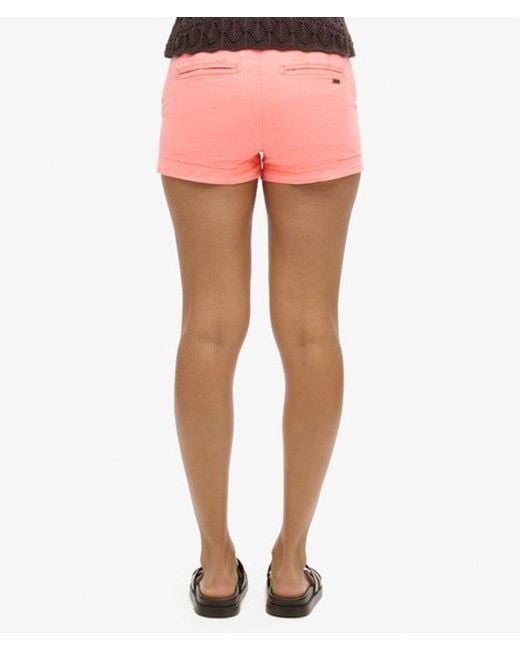 Superdry Pink & Co Chino Hot Shorts