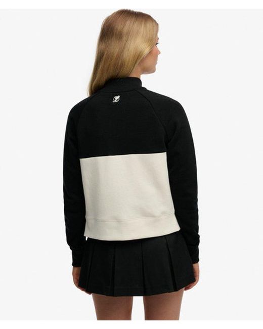 Superdry Black & Co Athletic Essentials Zip Through Track Top