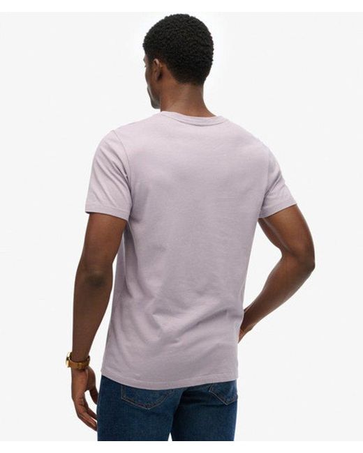 Superdry Purple Classic Essential T-shirt for men