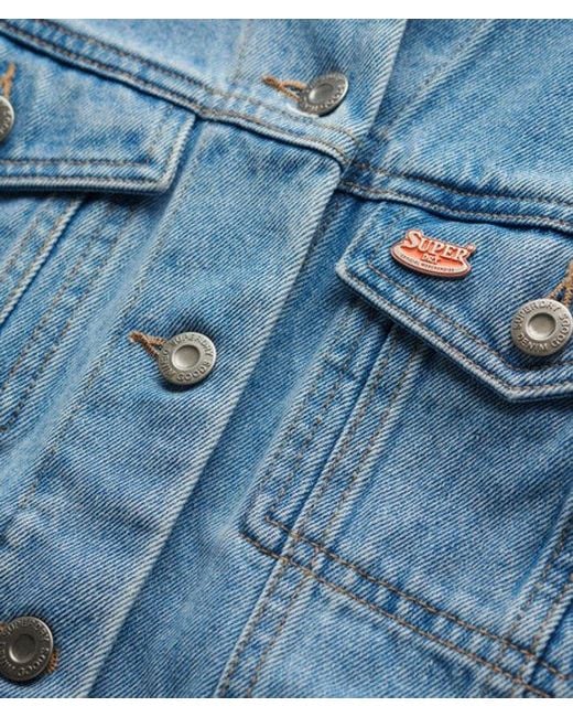 Superdry Blue Embellished Denim Jacket