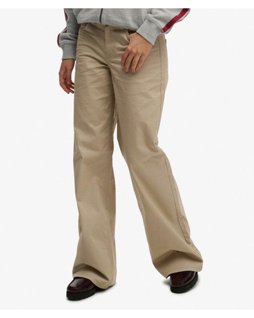 Superdry Gray & Co Mid Rise baggy Chino