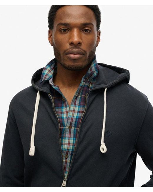 Superdry Blue & Co Classic Essential Zip Hoodie for men