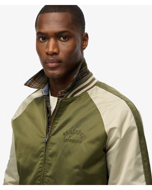 Superdry Green & Co Souvenir Bomber Jacket for men