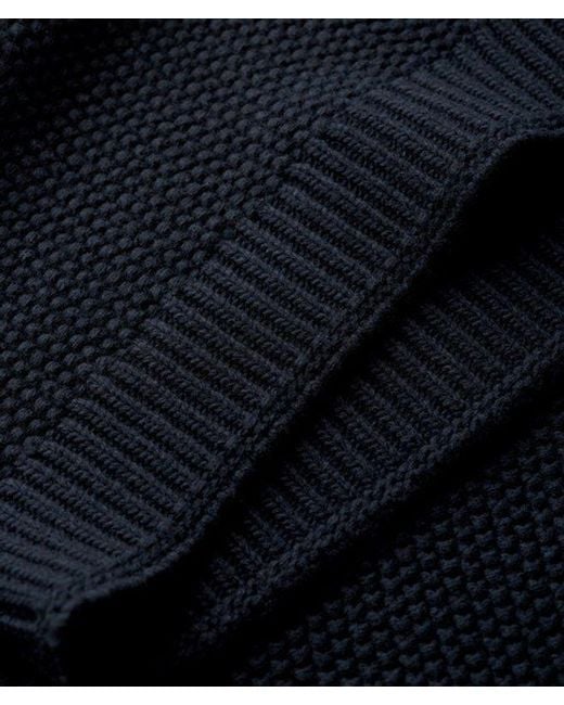 Pull ras-du-cou texturé merchant Superdry pour homme en coloris Blue