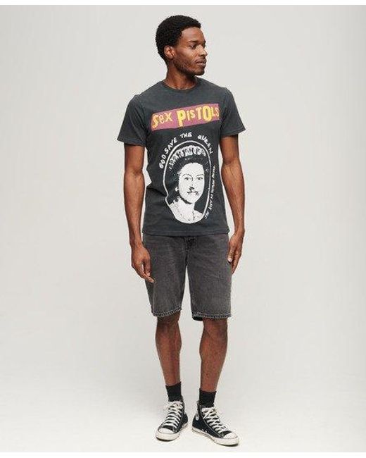 Superdry Black Sex Pistols X Limited Edition T-shirt for men