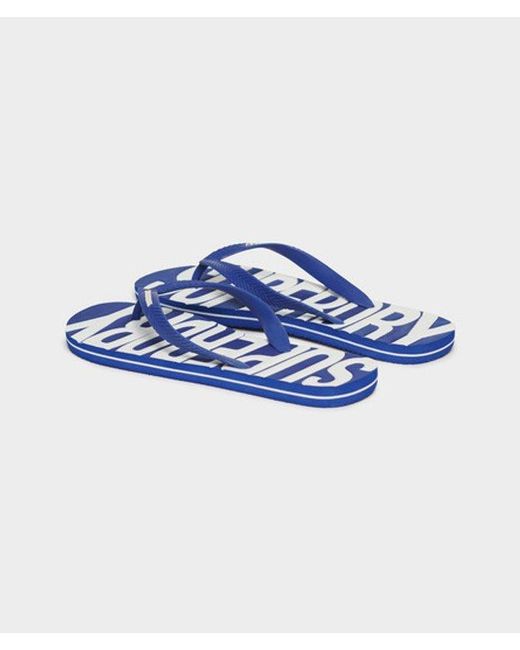 Superdry Blue & Co Vintage Flip Flops for men