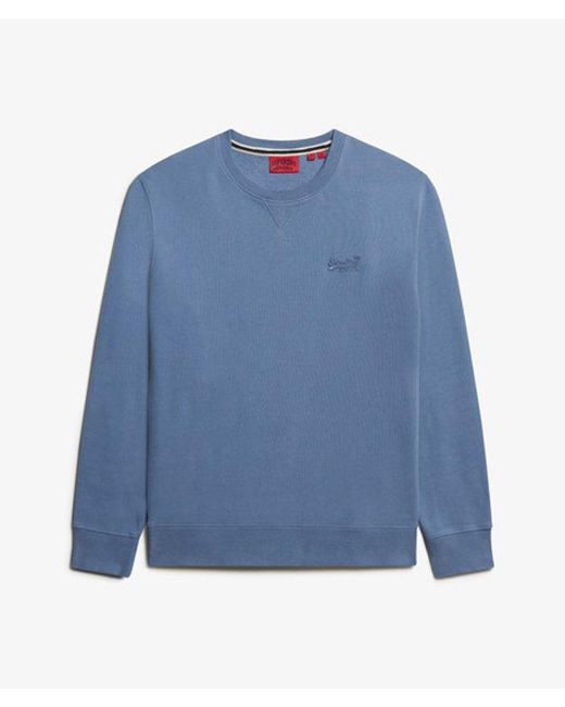 Superdry Blue & Co Essential Logo Crew Sweatshirt for men