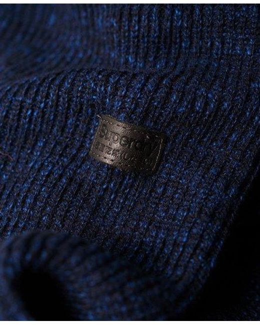 Superdry Blue University Liner Crew Jumper Dark/ Twist for men