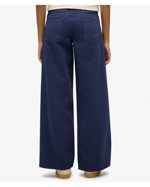 Superdry Blue & Co Mid Rise baggy Pants