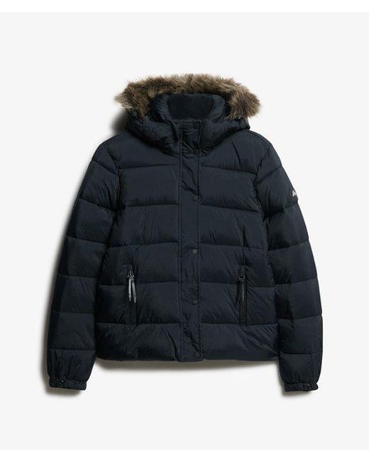 Superdry Blue & Co Hooded Mid Layer Short Jacket