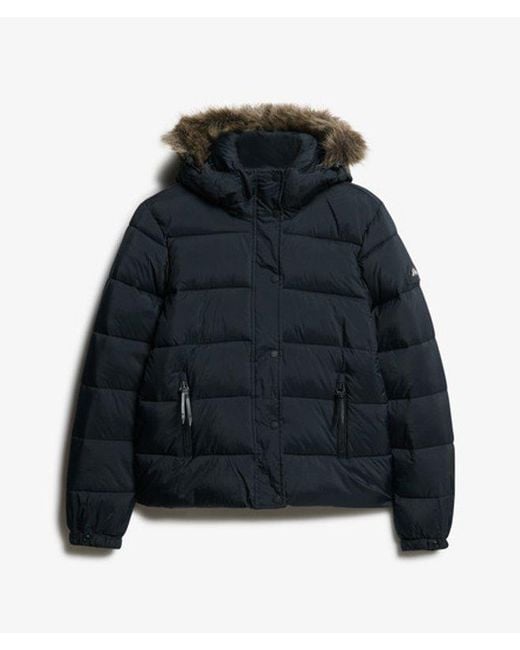 Superdry Blue & Co Hooded Mid Layer Short Jacket