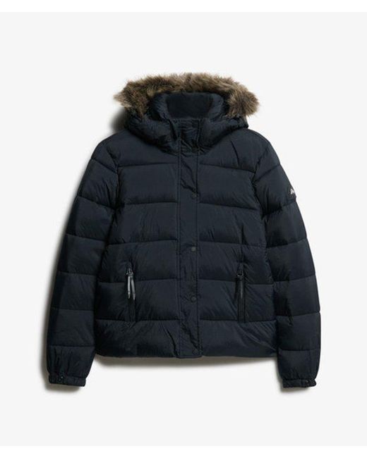 Superdry Blue & Co Hooded Mid Layer Short Jacket