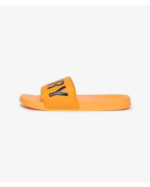 Superdry Orange Core Pool Sliders for men