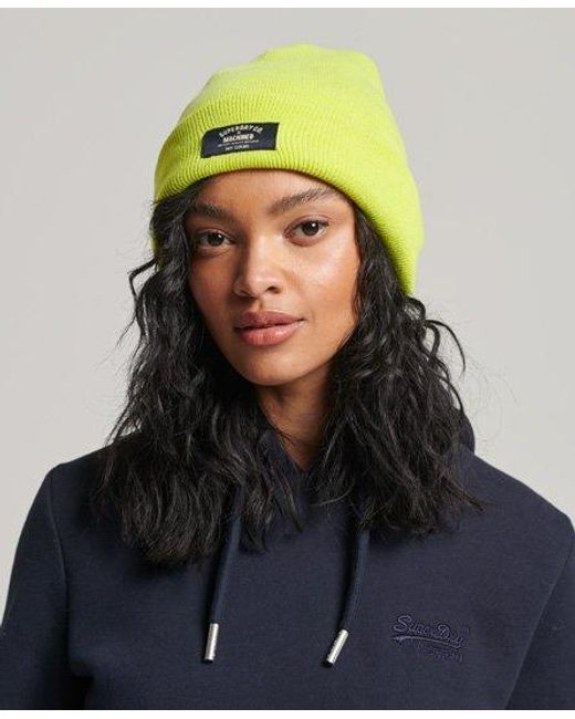 Superdry Yellow Classic Knitted Beanie