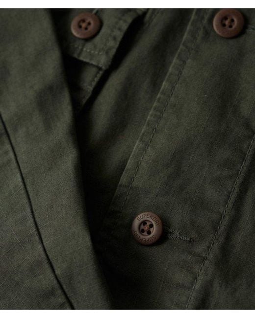 Superdry Militaire Overshirtjas in het Green voor heren