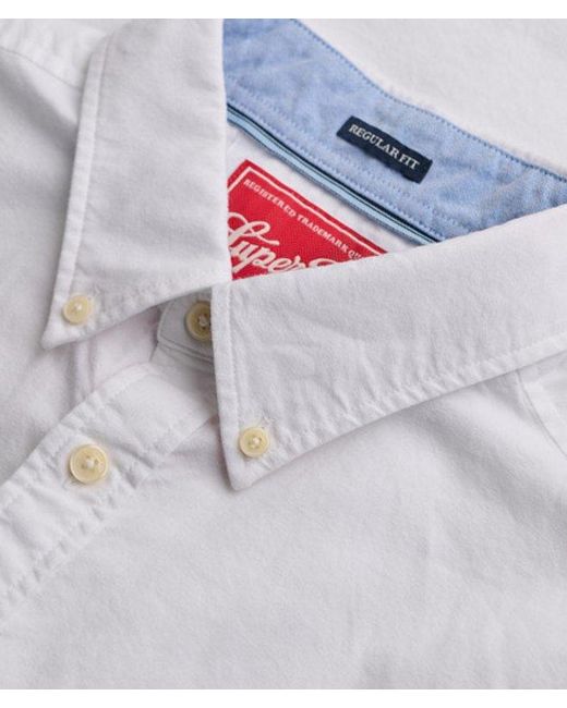 Superdry White & Co Preppy Oxford Long Sleeve Shirt for men