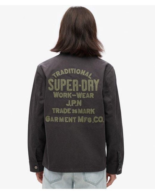 Superdry Black & Co Embroidered Chore Jacket
