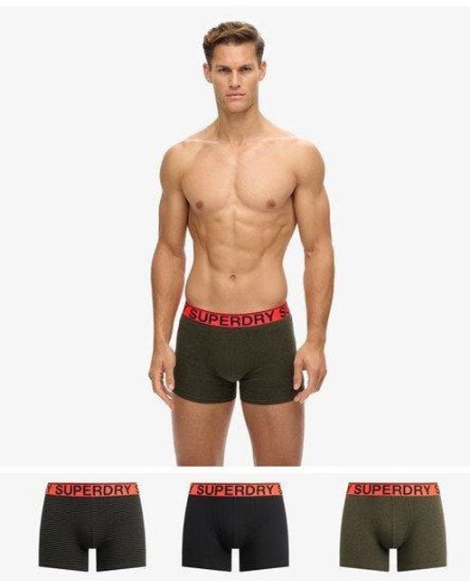 Superdry Triopak Boxers in het White voor heren
