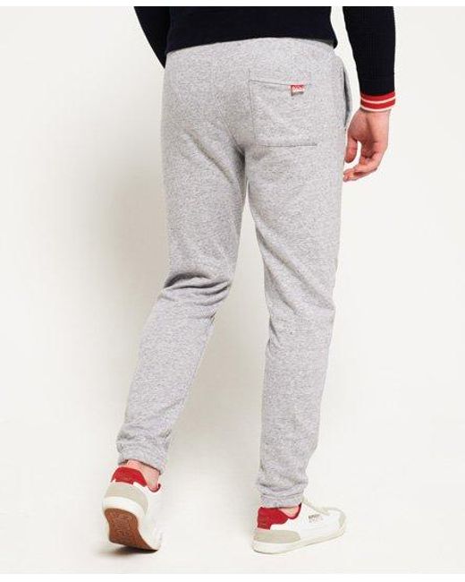 Superdry Gray Track & Field Lite Joggers Sd Grit for men