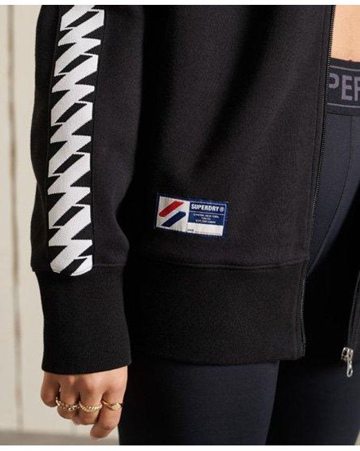 Superdry Black Code Oversized Tape Track Jacket