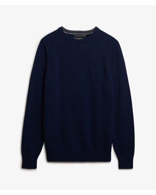 Superdry Blue & Co Wool Blend Jumper for men