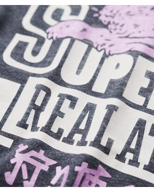 Superdry Blue & Co Varsity Burnout T-shirt