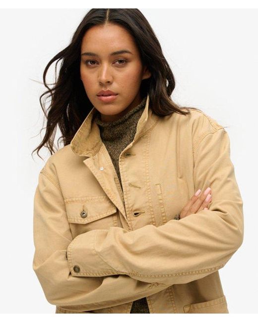 Superdry Natural & Co Cotton The Merchant Store Oversized Work Jacket