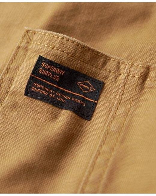 Superdry Surplus Chore Jas Met Vier Zakken in het Natural voor heren