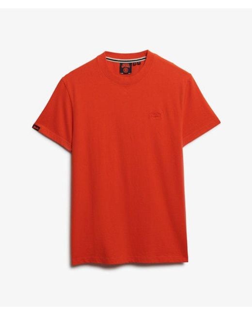 Superdry Red & Co Essential Logo T-shirt for men