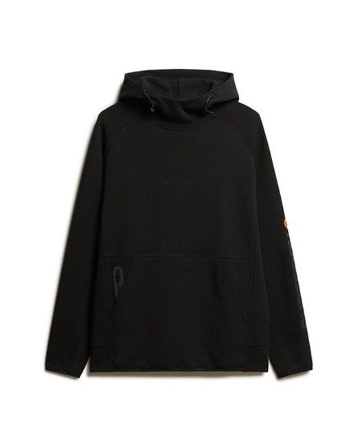 Superdry Black & Co Tech Logo Loose Hoodie for men