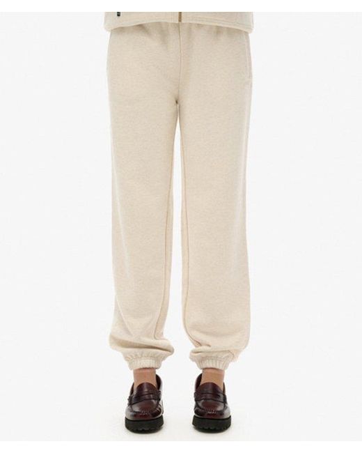 Superdry Natural Essential Logo Half Brushed joggers