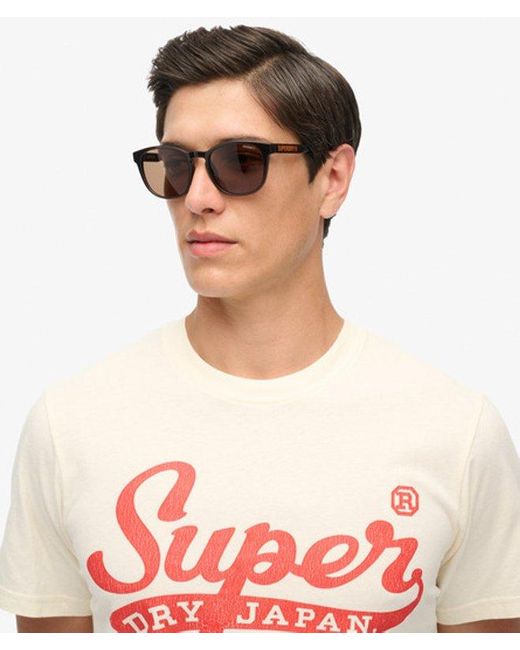 Femme Lunettes De Soleil À Verres Ronds Taille: 1Taille Superdry en coloris Brown